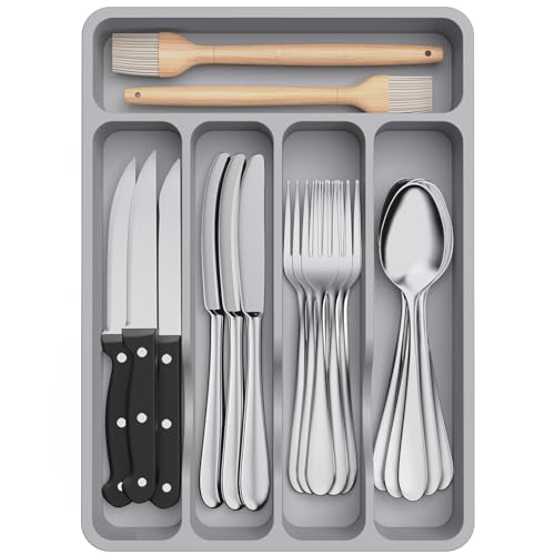 Silverware Drawer Organizer Tray
