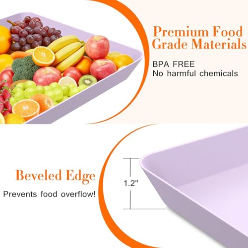 6 pcs Serving Tray for Entertaining (6 Count)