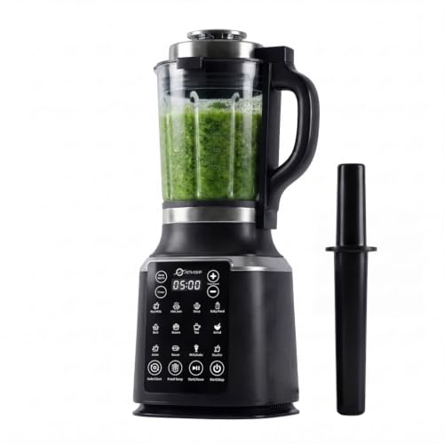 Glass Blenders for Kitchen with Tamper (Black)