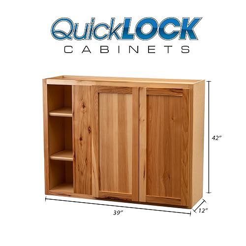 Quicklock RTA (12"D x 39"W x 42"H Blind Corner / Rustic Hickory)