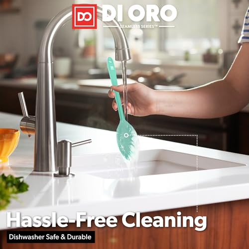 DI ORO Silicone Cooking Spoons (Mint)