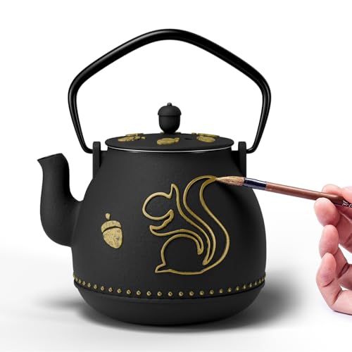 Teapot with Removable Infuser (1 Quarts / Black Squirrel)