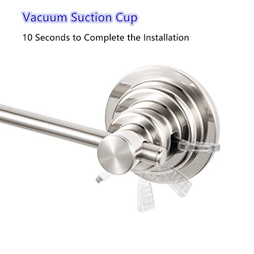 Suction Cup Towel Bar 16 Inch (Suction Towel Bar-16 Inch Brushed Nickel)