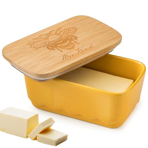 Covered Butter Dish with Lid for Countertop