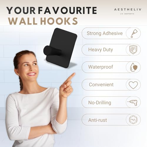 Adhesive Hooks for Hanging (4 Count)