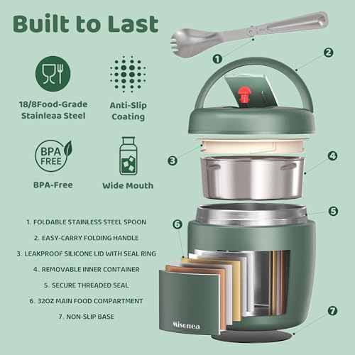 Thermo for Hot Food 32OZ (Light Green)