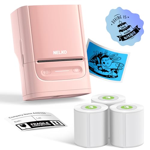 Label Maker Machine with Tape (Pink)