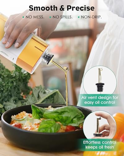 Olive Oil Dispenser For Kitchen (Gold)