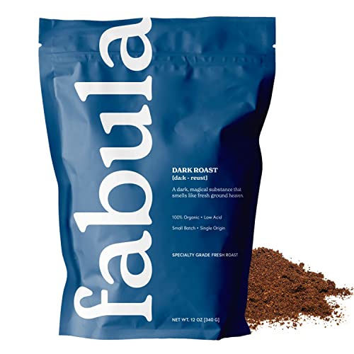 Coffee Dark Roast Freshly Ground (12 Ounce (Pack of 1))