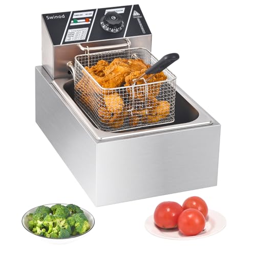 Electric Deep Fryer with Basket for Home Use (81)
