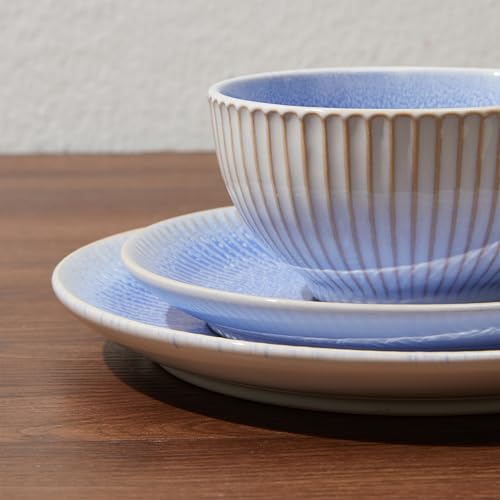 Ceramic Dinnerware Sets for 4 (Blue / Set (12pcs))