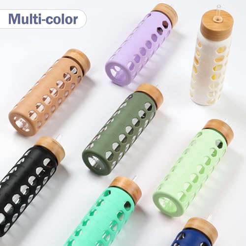 Glass Water Bottle (Mustard / 24 Ounces)