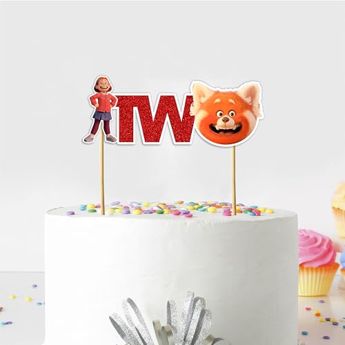 Trning Red Two Cake Topper Decoration