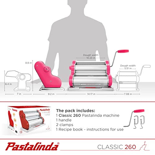 Classic 260 Pasta Maker Machine (Fuchsia)