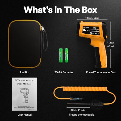 Infrared Thermometer Gun (Yellow)