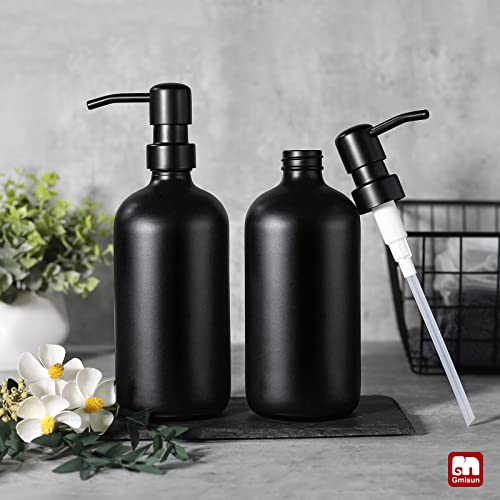 Black Soap Dispenser (Black Bottle + Black Pump / 2 Pack)