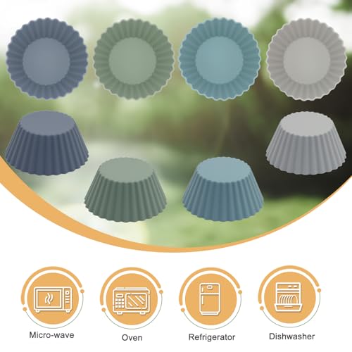 Large Silicone Muffin Cups (Grey Series / Large)