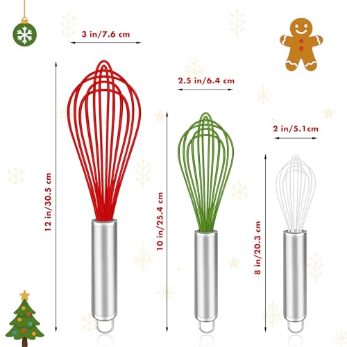 Christmas Whisk Set of 3 (Red+Green+White)