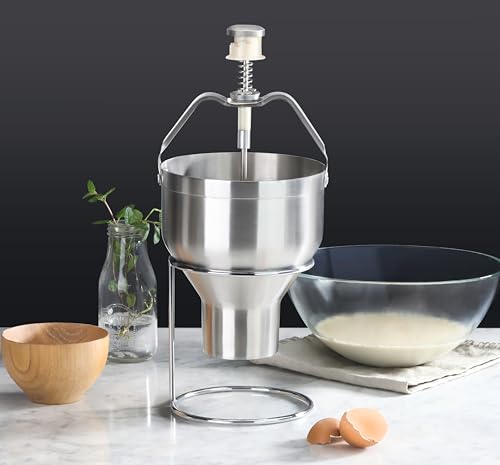 Pancake Batter Dispenser with Stand (Stainless Steel)