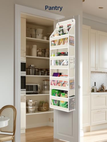 5 Tier Over the Door Organizer (Cream White / 5 Tier)