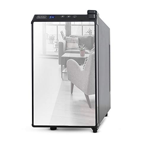 8 Bottle Thermoelectric Wine Chiller (8 Bottles / Mirrored Glass Door)