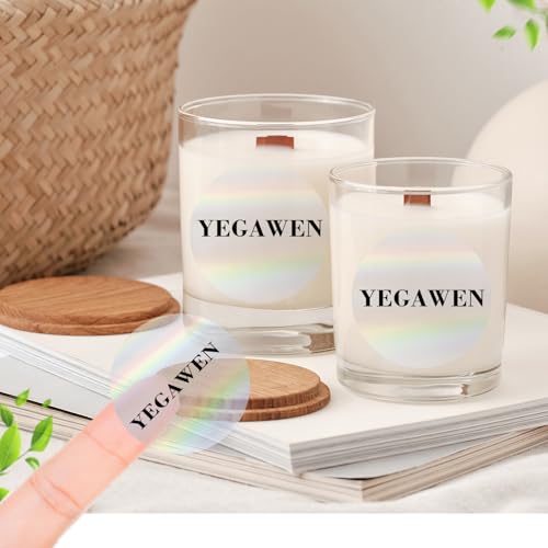 2" Round Transparent Thermal Label Stickers (Holographic Transparent / circle-2 inch)