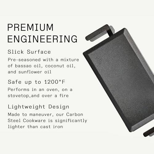 Cookware Carbon Steel Griddle