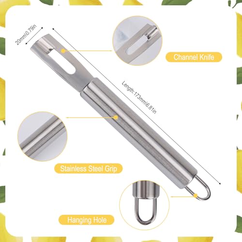 2 Piece Stainless Steel Lemon Zesters