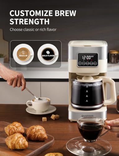 10 Cup Programmable Coffee Maker (Beige)