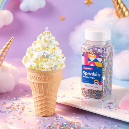 Unicorn Sanding Sugar Edible Glitter Stars Mix (Unicorn)