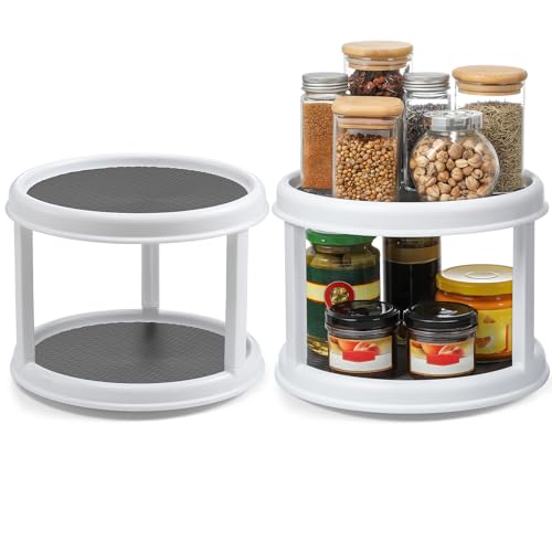 2 Pack 2 Tier 10" Turntable Lazy Susan Spice Organizer (2 Count)