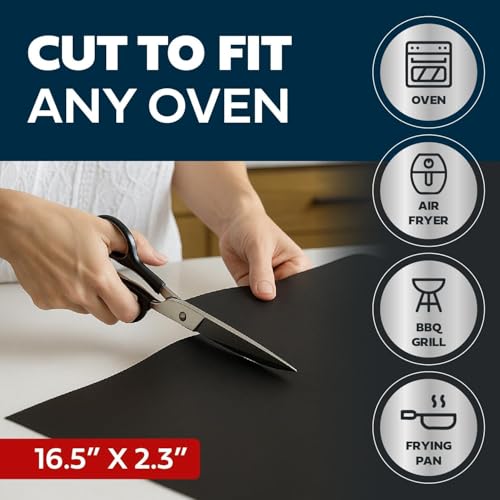 Non Stick Oven Liner 4 Pack BPA (Black)
