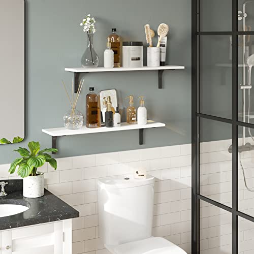 Long Wall Shelves (White / 31.5 Inch)