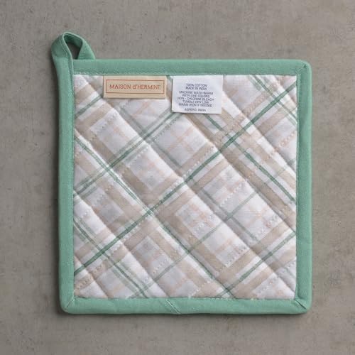 Pot Holders 100% Cotton Potholders (049 - Deer in the Woods / 8" x 8" (Pot Holder Pack of 2))