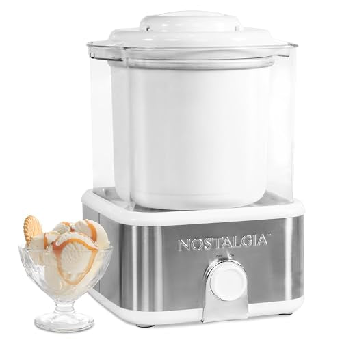 Electric Ice Cream Maker (2 QT / Stainless White)