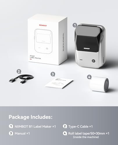 B1 Label Maker Machine with Tape