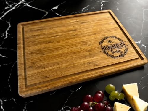 Handmade Personalized Cutting Board (Family Engraving)