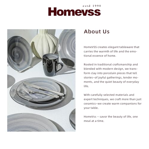HomeVss Stoneware Sonoma 16pc Dinnerware Set