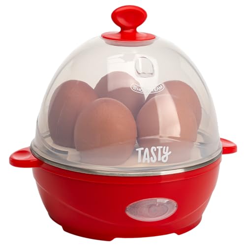 Mini Rapid Egg Cooker (5-Egg / Red)
