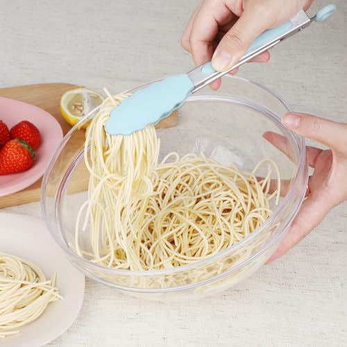Small Silicone Kitchen Tongs 7 (Gradient Blue)