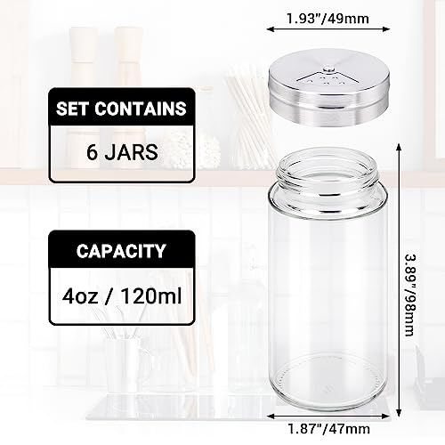 Spice Jars with Shaker Lids (4oz / 120ml)