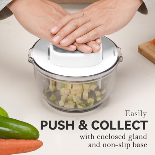 Multifunctional Vegetable Chopper Bowl White (Bowl / White)