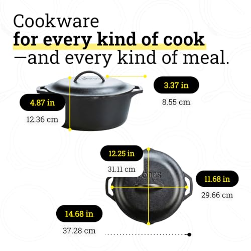 Cast Iron Dutch Oven with Loop Handle (7 Quart / Dutch Oven)