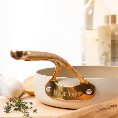 Two Time Oprah's Favorite Things Winner (Almond Cream w/ Gold Handle / Deep Fry Pan (8-Inch))