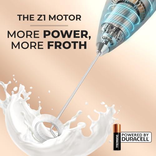 Zulay Powerful Milk Frother for Coffee with Upgraded Titanium Motor (Quantum Gray / OG Frother)