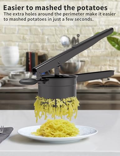 Large 15oz Potato Ricer (Black-Black)