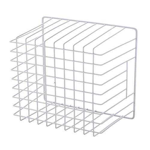 Fridge Freezer Baskets (White-2pack / 11''L X 10''W X 7''H)