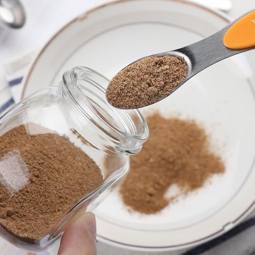Magnetic Measuring Spoons Set of 9 Stainless Steel Dual Sided Tablespoon