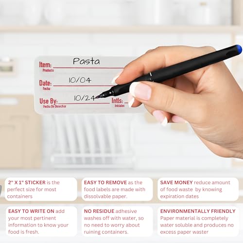 2x1 Dissolvable Food Labels