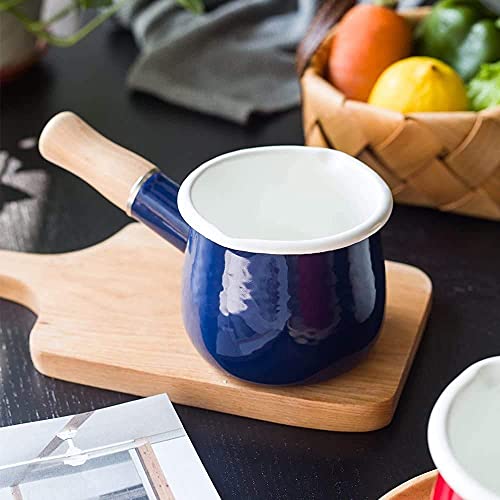 Enamel Milk Pot (Blue)